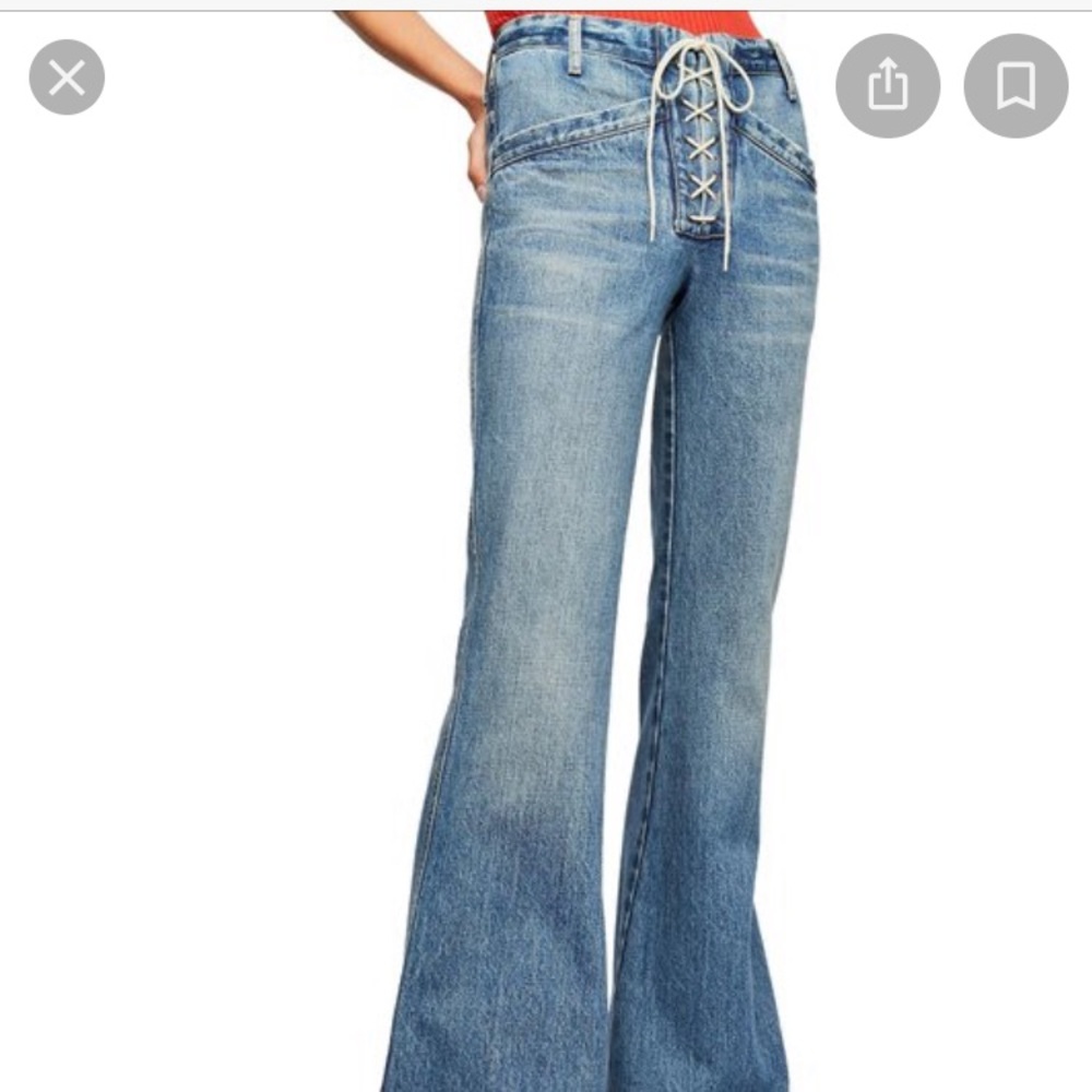 Citizens of Humanity/Free People Lace Up Jeans
